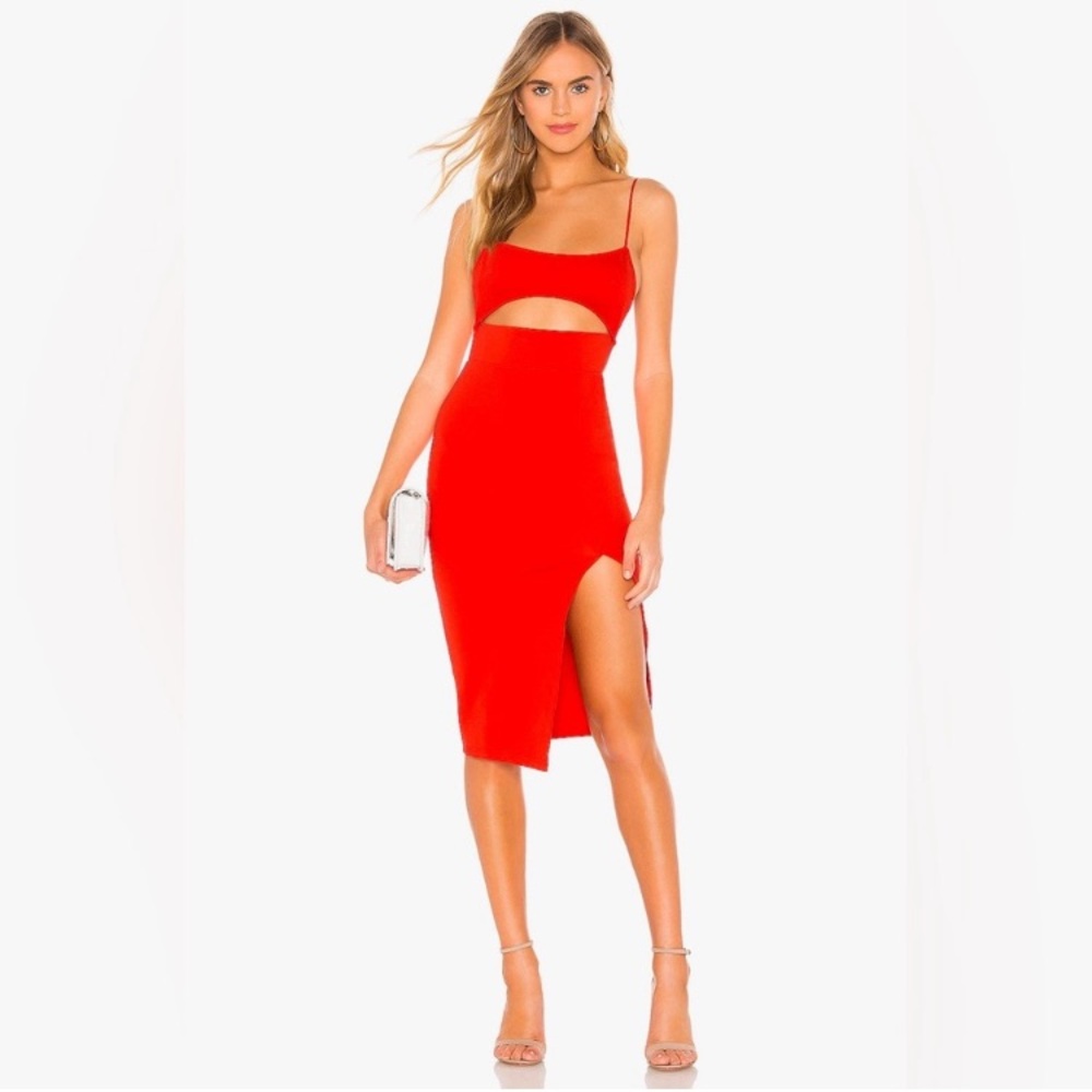 superdown | Trista Cut Out Dress in Red